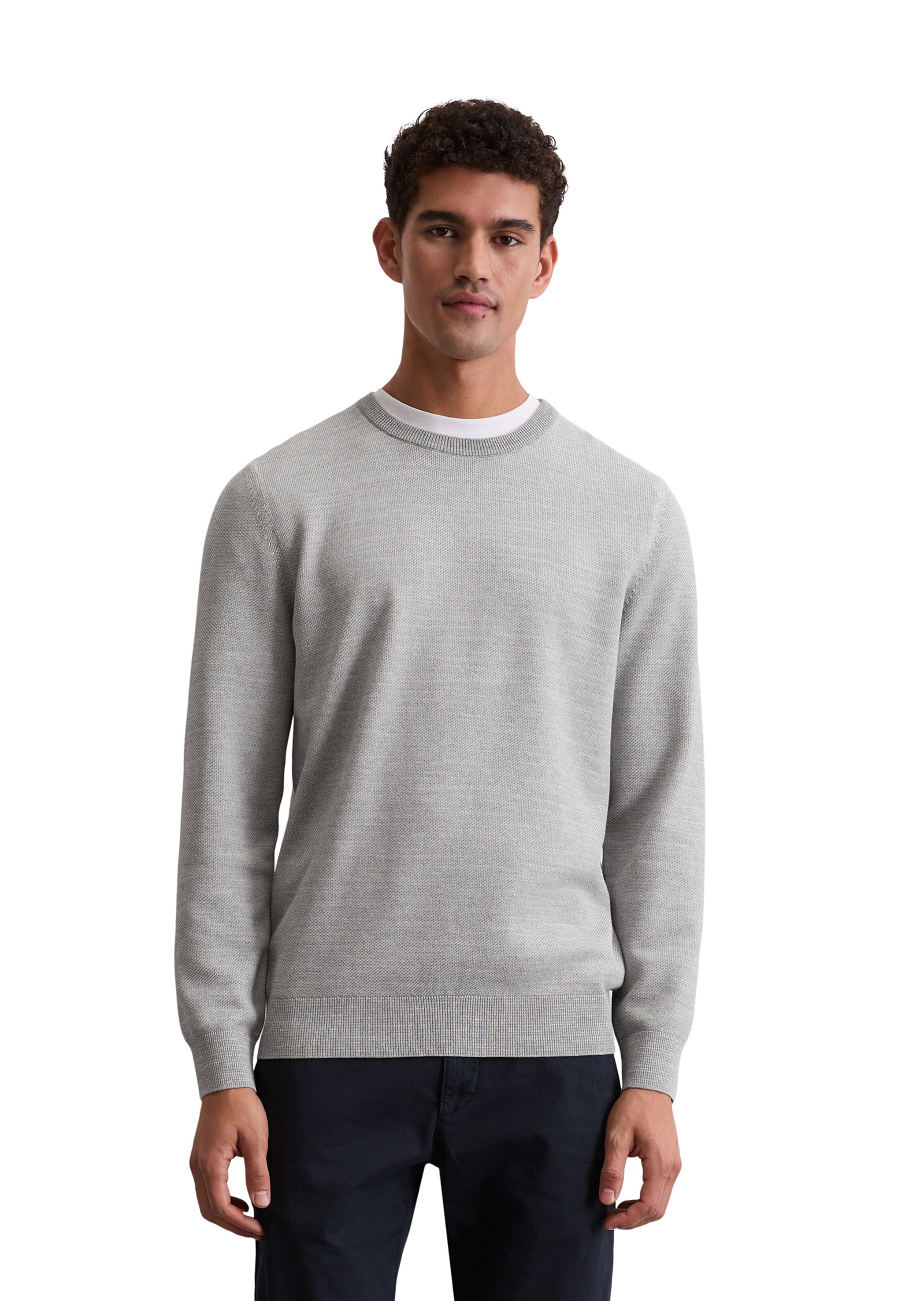 Marc O'Polo Sweater in Grey: front
