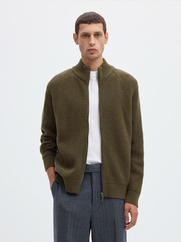 SELECTED - Cárdigan 'SLMCODY' en verde: frente