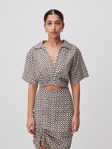 LeGer by Lena Gercke - Blusa 'Janneke' em castanho: frente