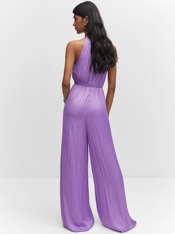 Tuta jumpsuit di MANGO in lilla