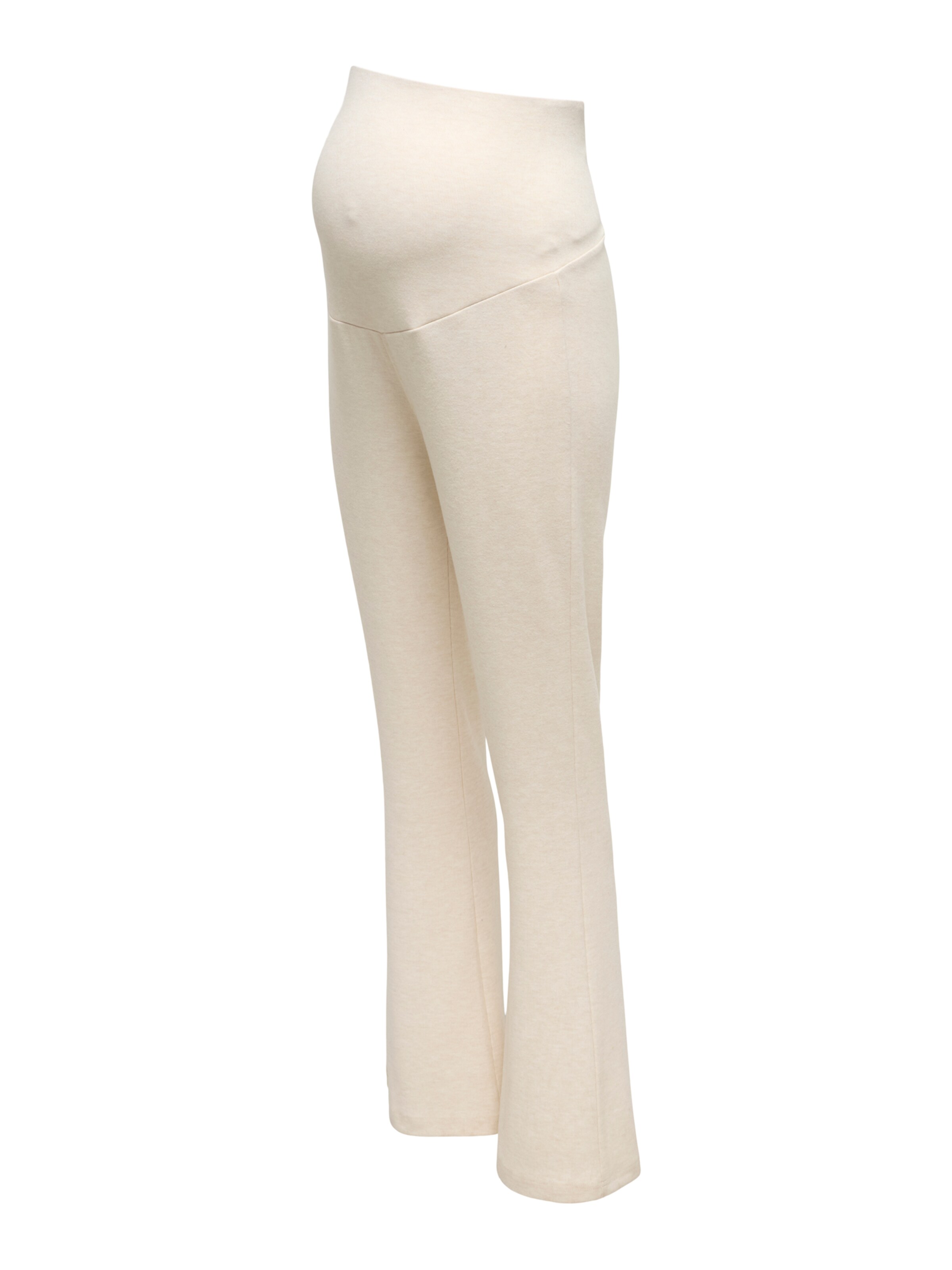 Only Maternity Flared Leggings 'OLMRITALA' in Beige: voorkant