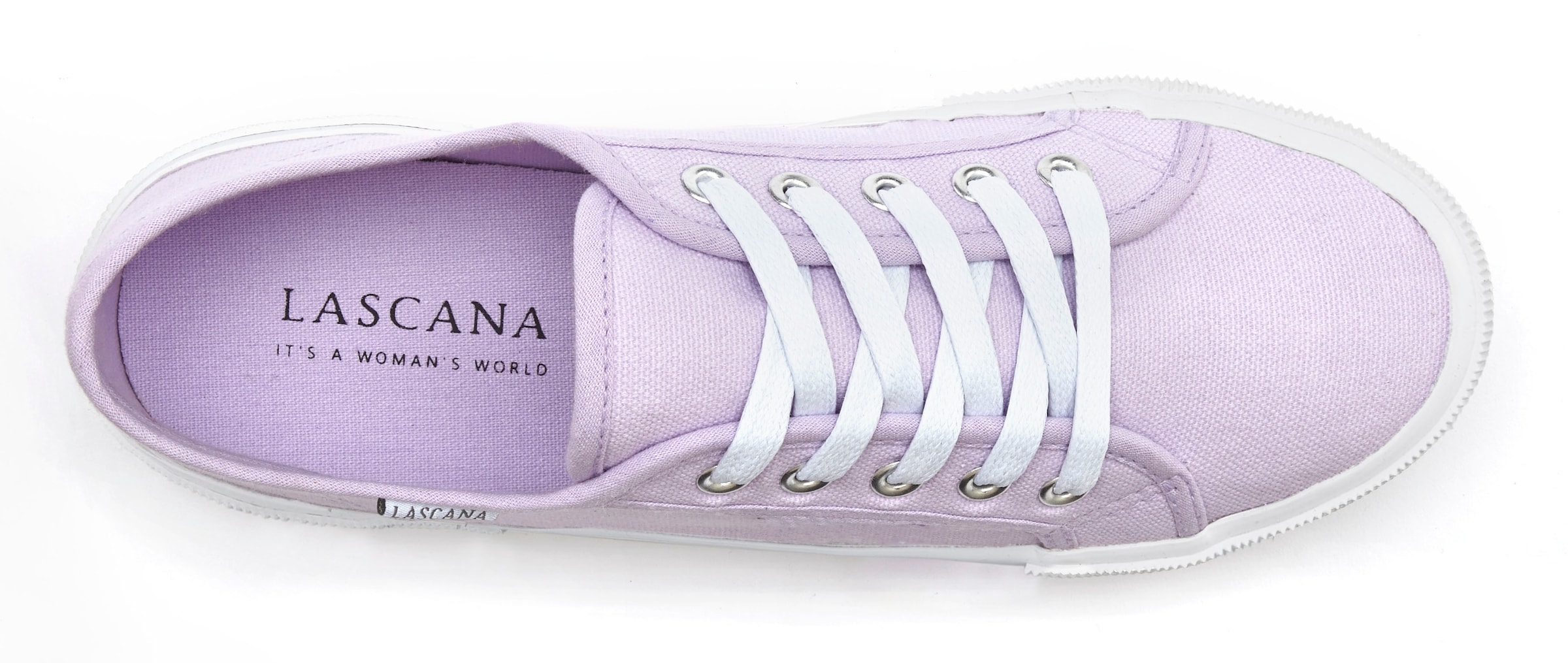 LASCANA Matalavartiset tennarit värissä lila
