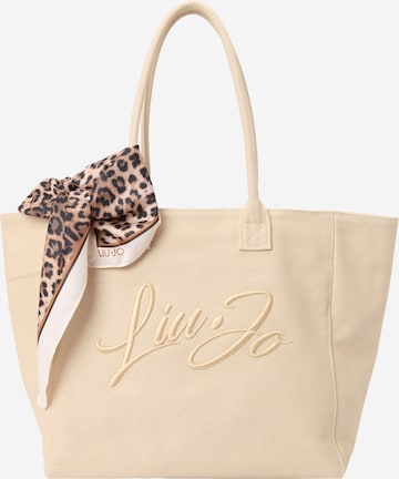 Liu Jo "Чанта тип ""Shopper""" в бежово: отпред