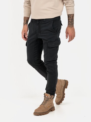 CAMEL ACTIVE Tapered Cargo Pants in Black: front