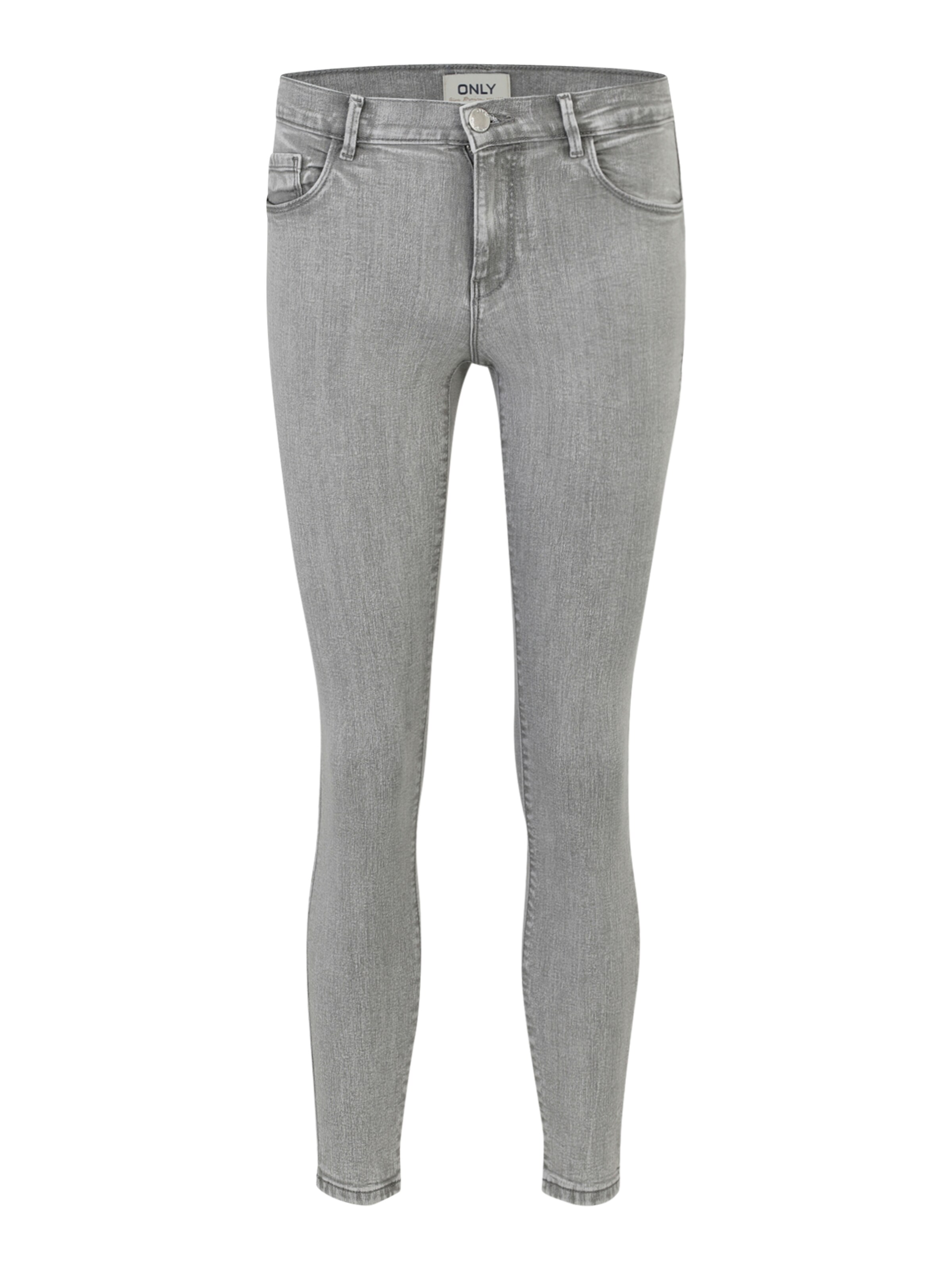 Only Petite Jeans 'ONLRAIN' in Grijs: voorkant