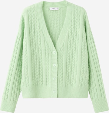 MANGO Kardigán 'Talcore' - zöld: elől