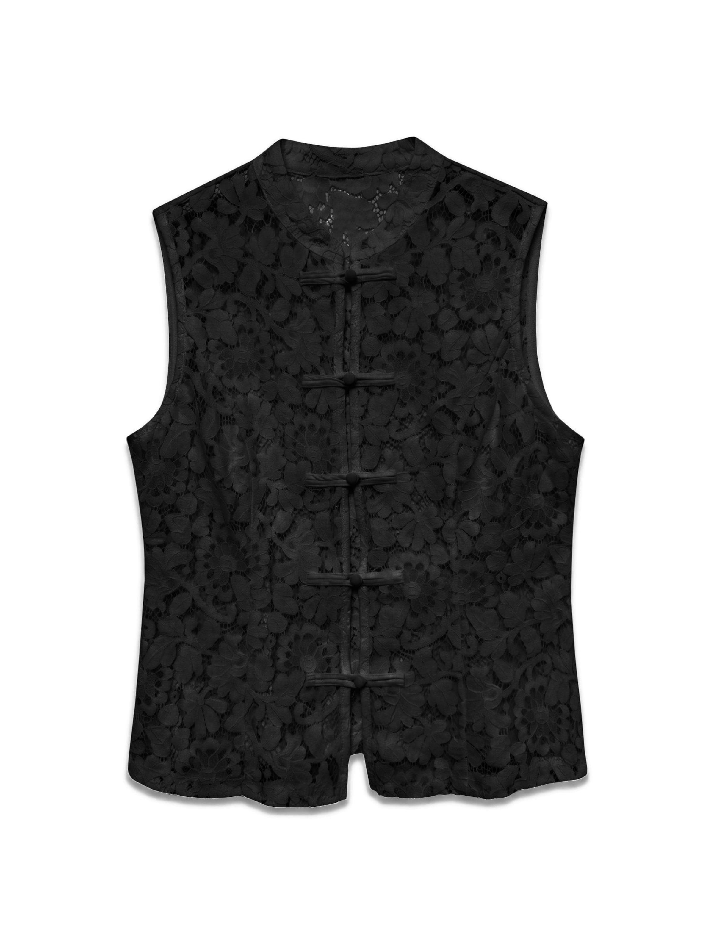 VERO MODA - Blusa en negro: frente