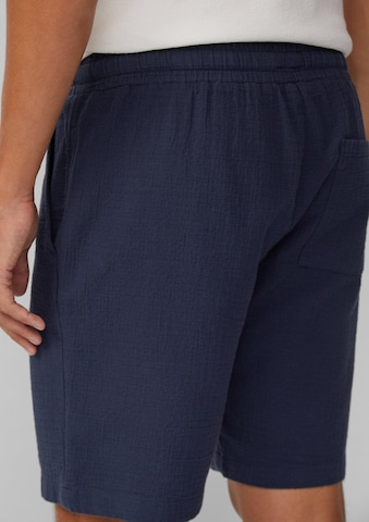 QS Regular Broek in Blauw