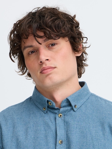 BLEND Regular Fit Hemd 'Burley' in Blau