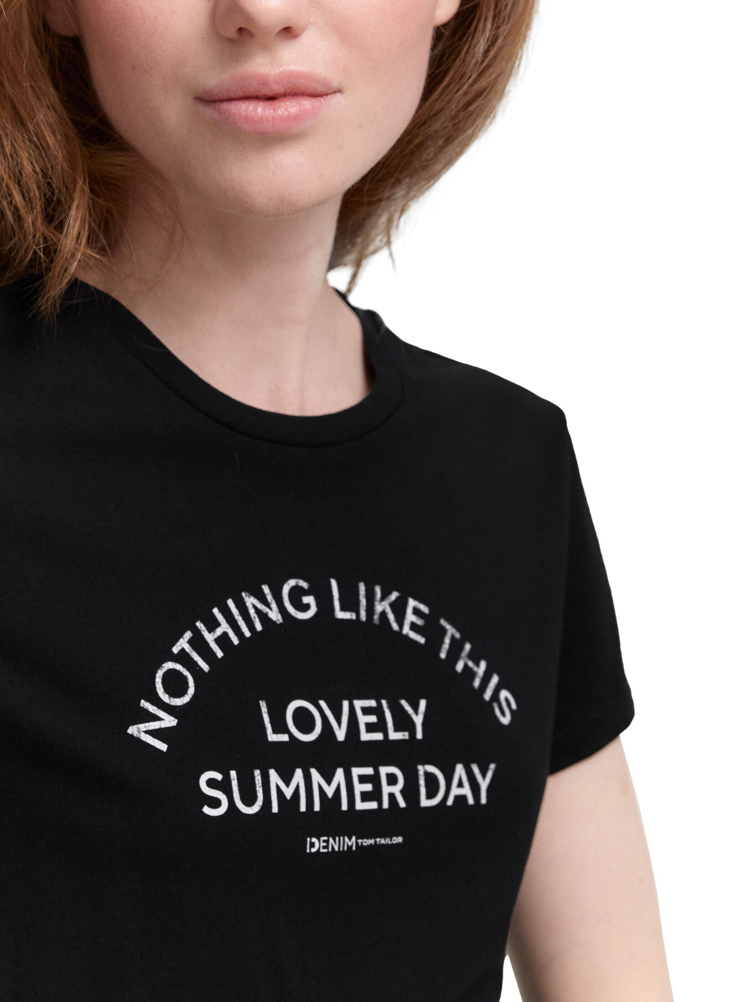 TOM TAILOR DENIM - Camiseta en negro