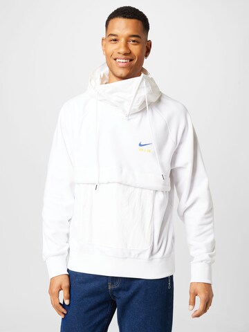 Nike Sportswear Sweatshirt in Wit: voorkant