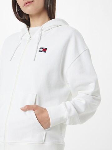 Tommy Jeans - Sudadera con cremallera en blanco