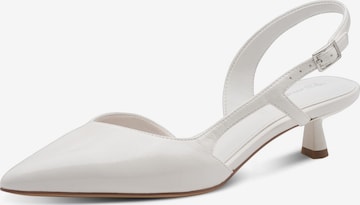 Escarpins à bride arrière Tamaris en blanc : devant