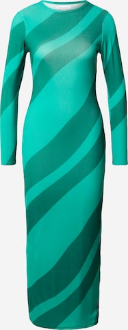 Warehouse - Vestido em verde: frente