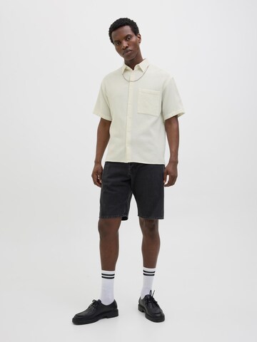 JACK & JONES Regular fit Button Up Shirt in White