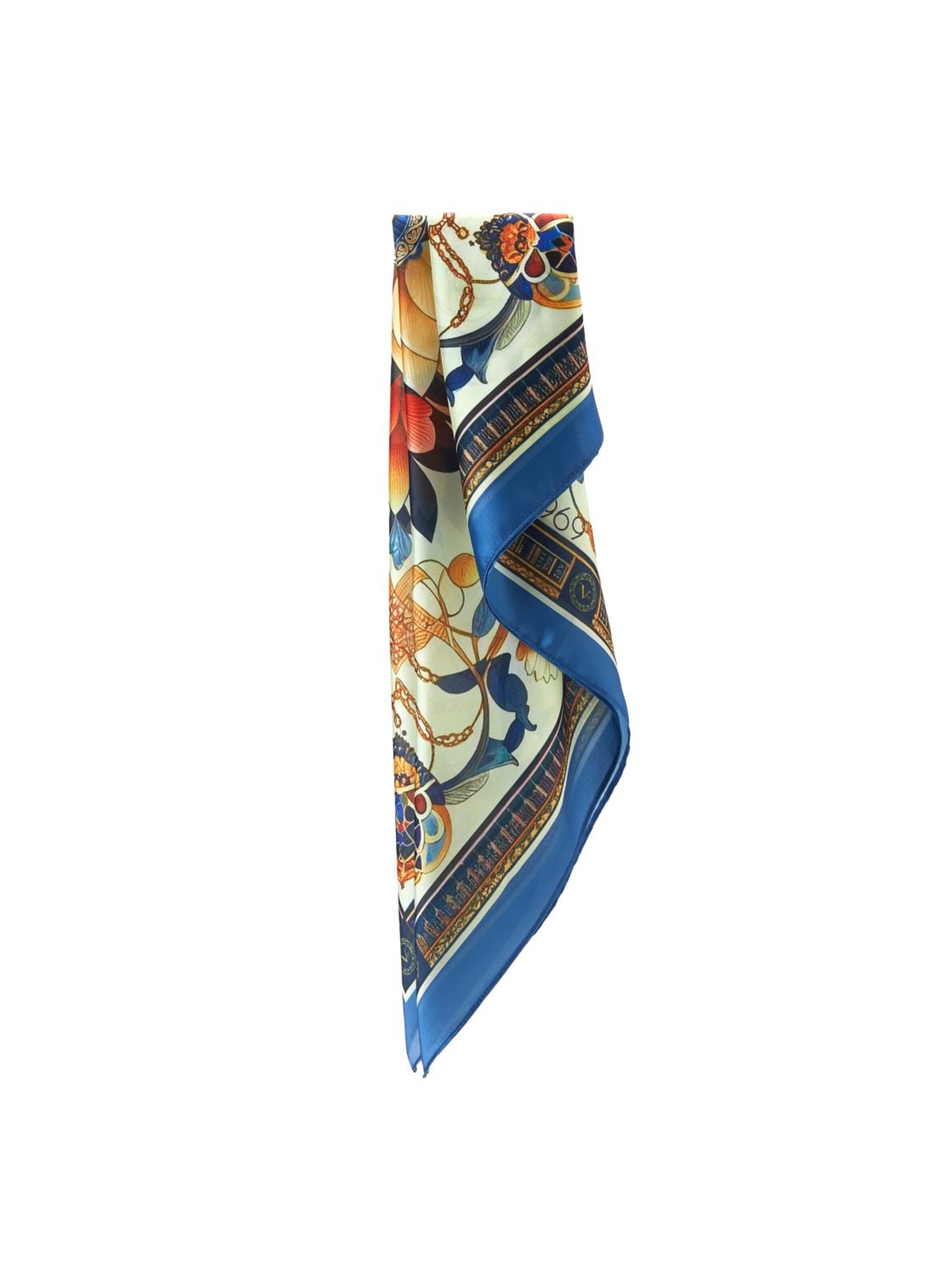 19V69 ITALIA - Chal 'Royal Flowers' en azul