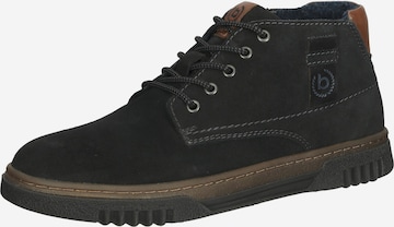 bugatti Lace-Up Boots 'Ohio' in Grey: front