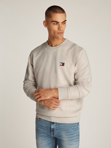 Tommy Jeans - Sweatshirt em bege: frente