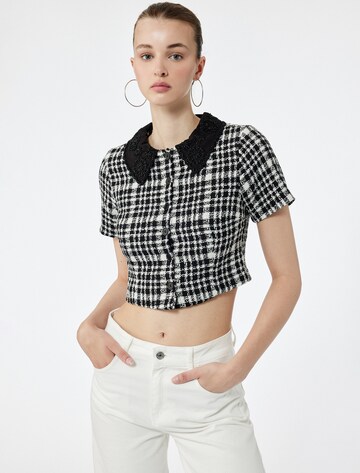 Koton Strickjacke in Schwarz: Vorderseite