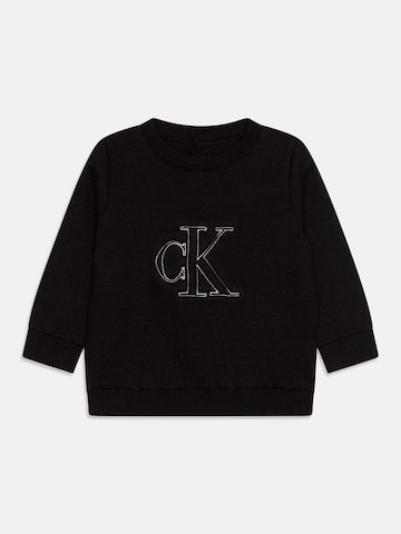 Calvin Klein Pullover 'Monogram Logo' in Schwarz: Vorderseite