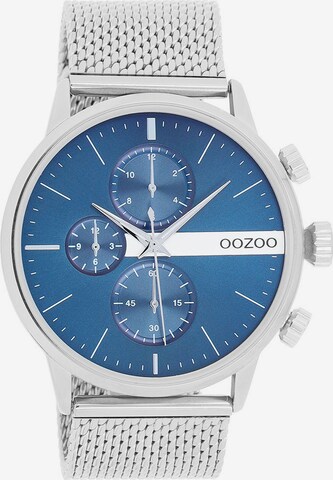 OOZOO Analog Watch in Silver: front