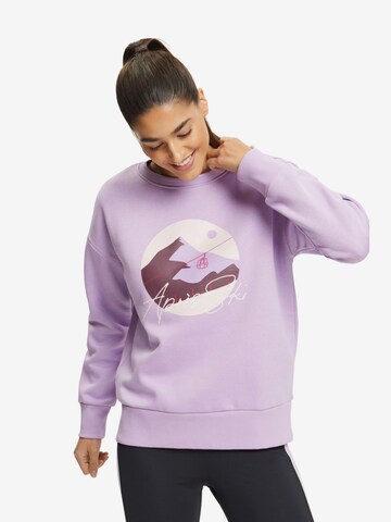 ESPRIT Athletic Sweatshirt in Purple: front