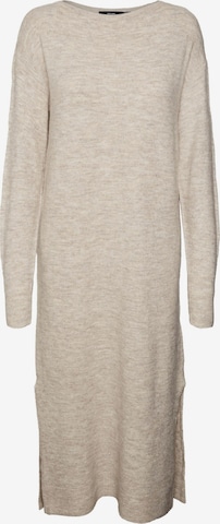 VERO MODA Strikkekjole 'Lefile' i beige: forside