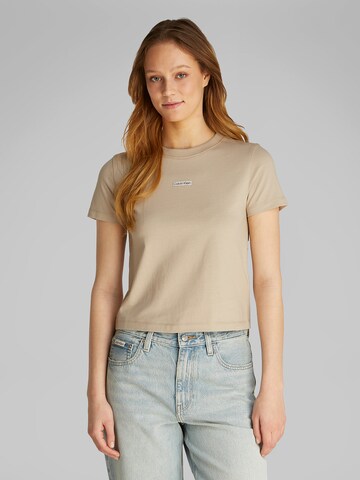 T-shirt Calvin Klein Jeans en gris : devant