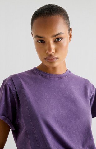T-shirt 'Lapel Marble' Scalpers en violet