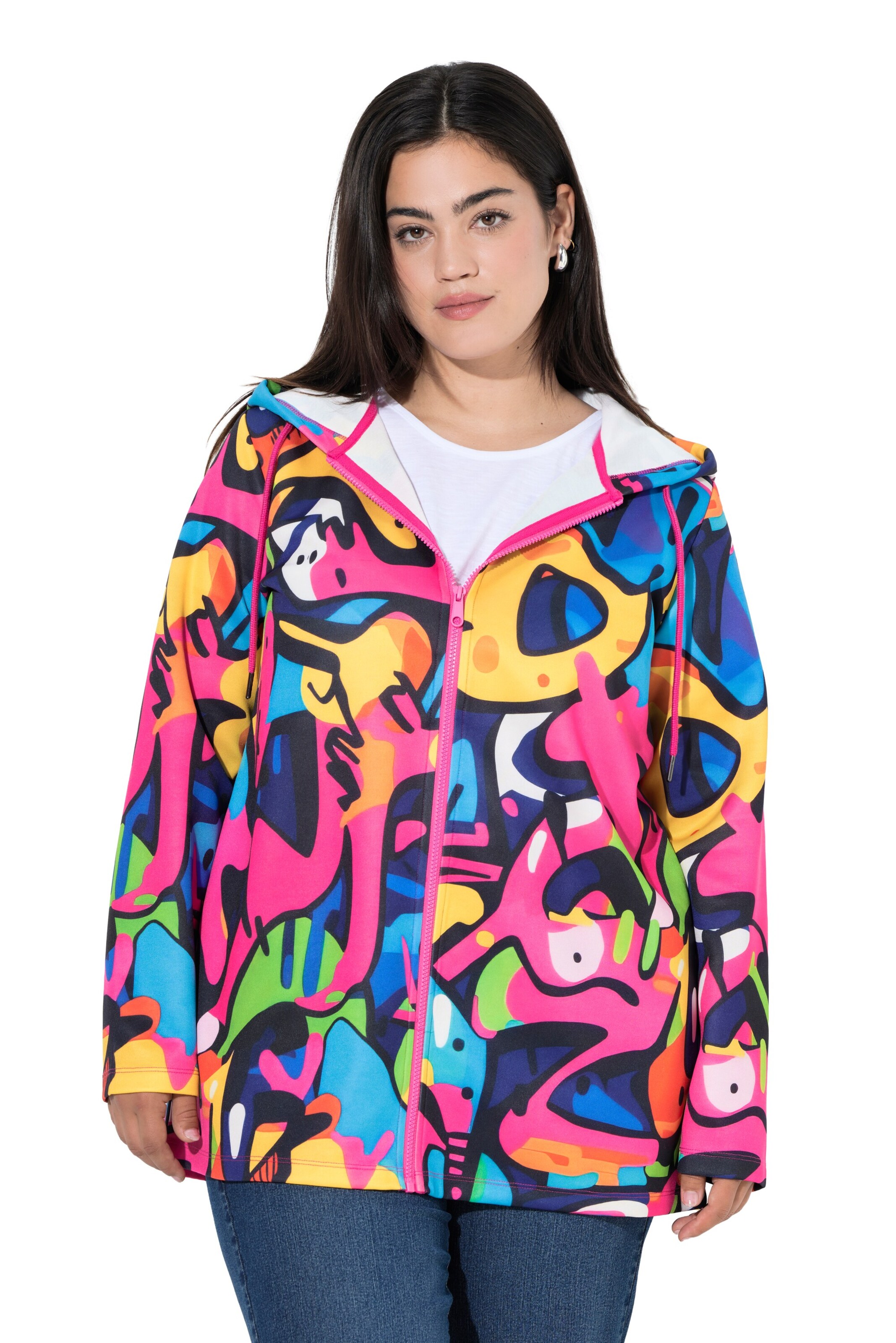 Angel of Style Sweatjacke in Mischfarben: Vorderseite