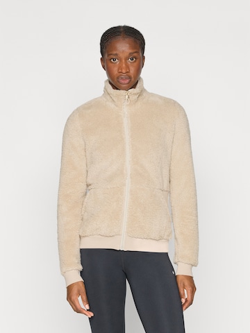 ONLY PLAY Funktionsfleecejacka 'ONPFLUFFY' i grå: framsida