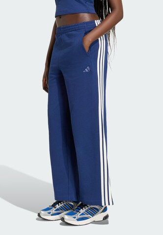 Loosefit Pantalon de sport ADIDAS SPORTSWEAR en bleu : devant