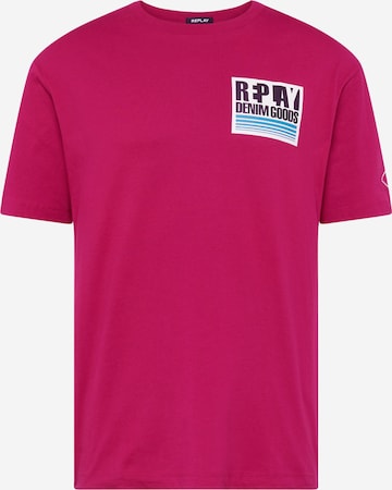 REPLAY Shirt in Pink: front