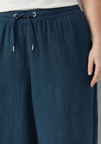 QS Regular Broek in Blauw