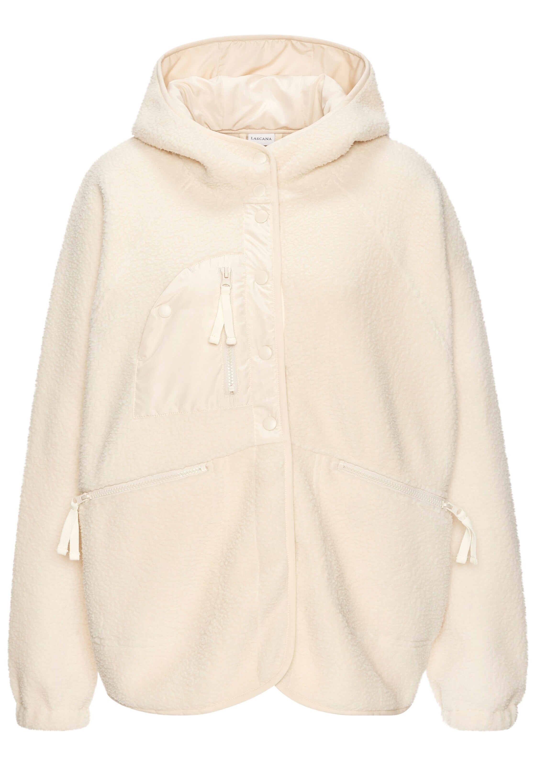 Veste en polaire VIVANCE by LASCANA en blanc : devant