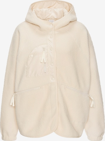 Veste en polaire VIVANCE by LASCANA en blanc : devant