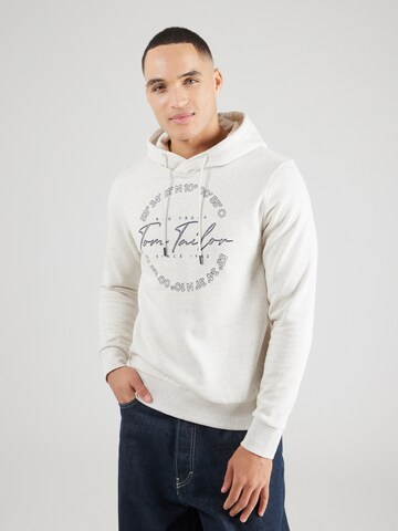 TOM TAILOR Sweatshirt i beige: forside