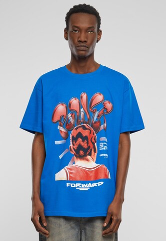MT Upscale Shirt 'Power Foward 2.0' in Blauw: voorkant