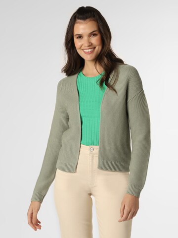 Marie Lund Knit Cardigan in Green: front