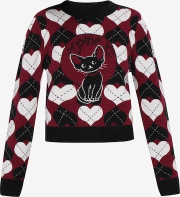 myMo ROCKS Sweater 'Young Fashion' in Black: front