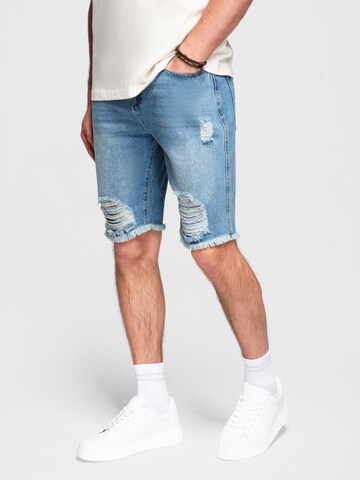 Ombre Regular Jeans‌ in Blau