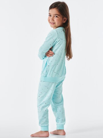 SCHIESSER Pyjama 'Girls World' in Grün