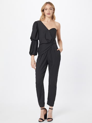 Chi Chi London Jumpsuit in Zwart: voorkant