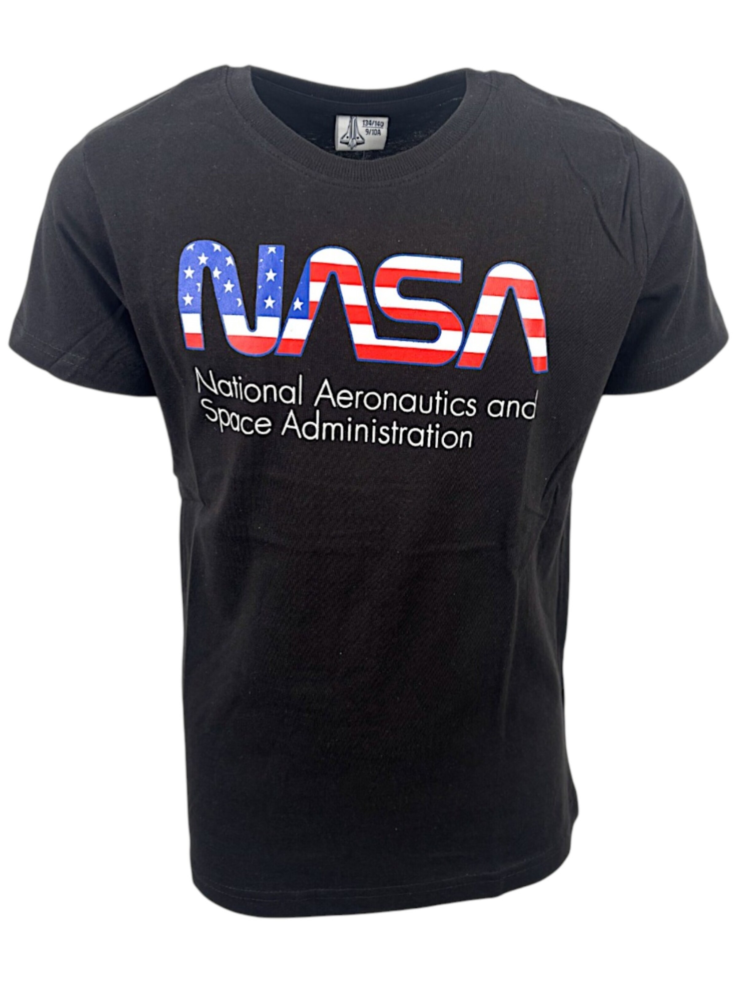 NASA Shirt 'NASA'‌‌‌‌‌‌‌‌ in Schwarz: Vorderseite