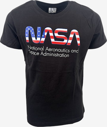 NASA Shirt 'NASA' in Schwarz: Vorderseite