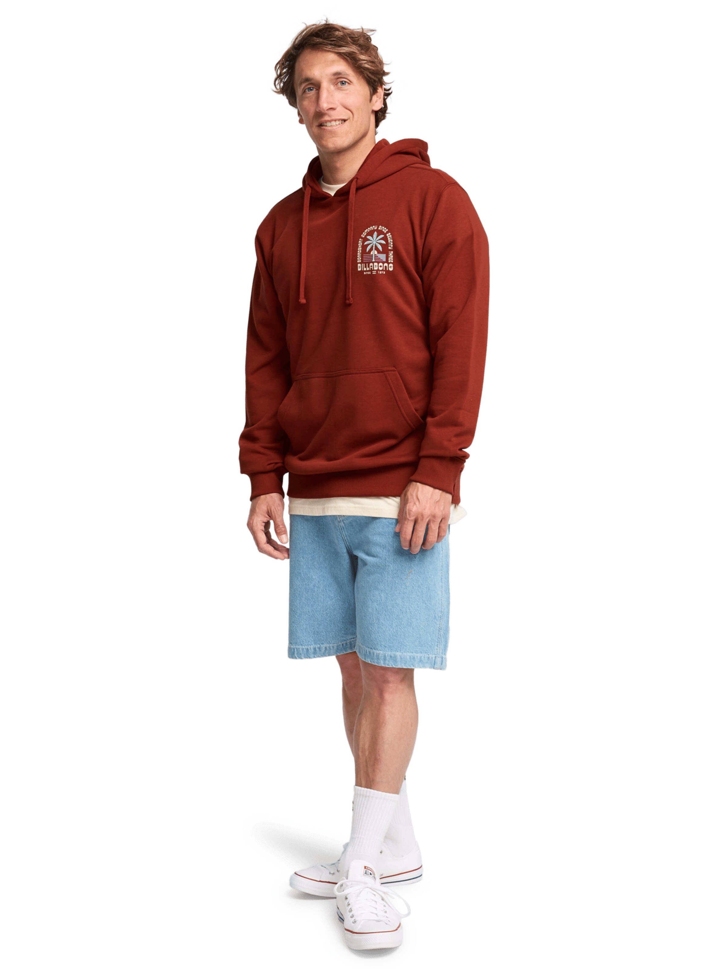 BILLABONG Sweatshirt 'Foundation' in Red