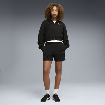 Regular Pantalon de sport 'Essentials Script' PUMA en noir