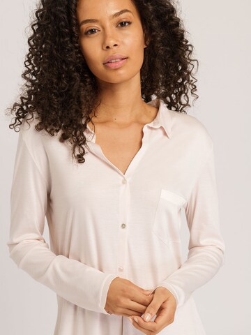 Hanro Pajama shirt ' Grand Central ' in White