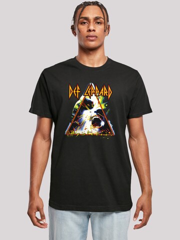 T-Shirt 'Def Leppard Hysteria' F4NT4STIC en noir : devant