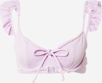 Hunkemöller Balconette Bikini Top in Purple: front